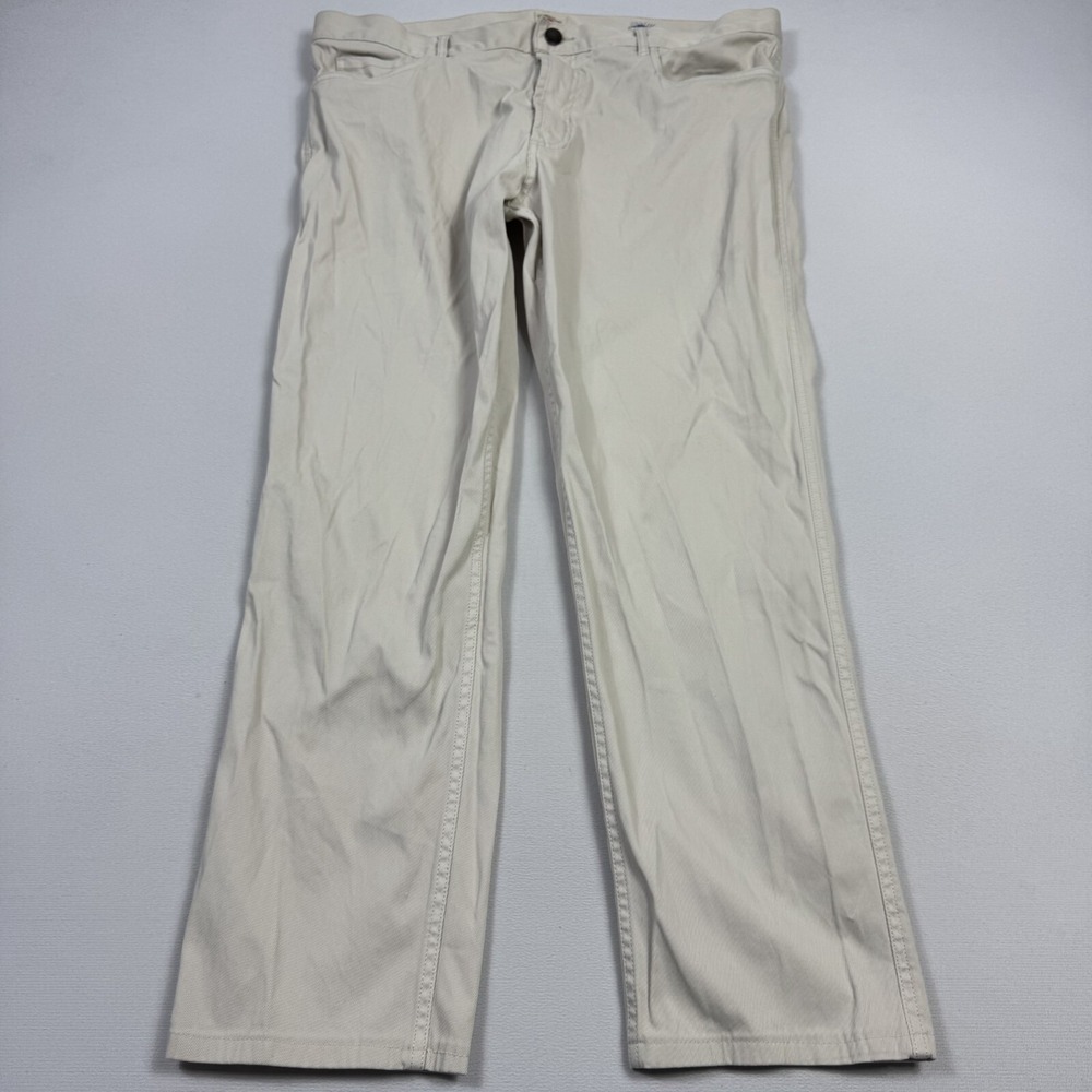 Faherty Pants Straight‎ Leg Cotton Lycra Outdoor Hiking Beige Men's Size 36x28